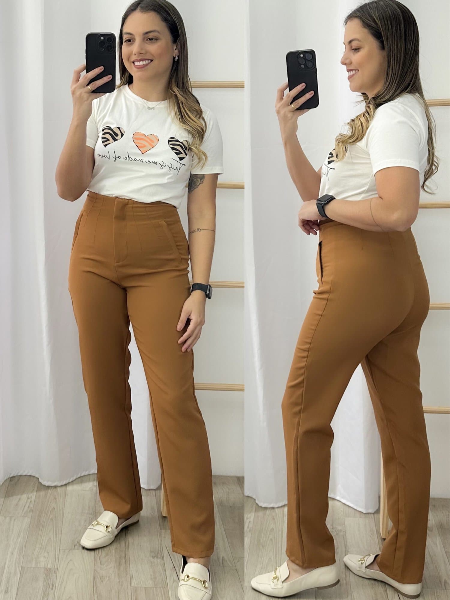 Calça Zara Laranja